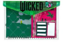 Set za zapiske v zeleno roza barvi.