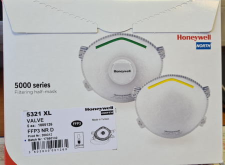 Embalaža zaščitne maske HONEYWELL 