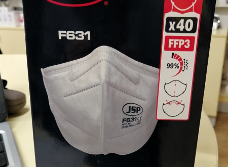 Embalaža polobrazne maska za zaščito pred delci JSP