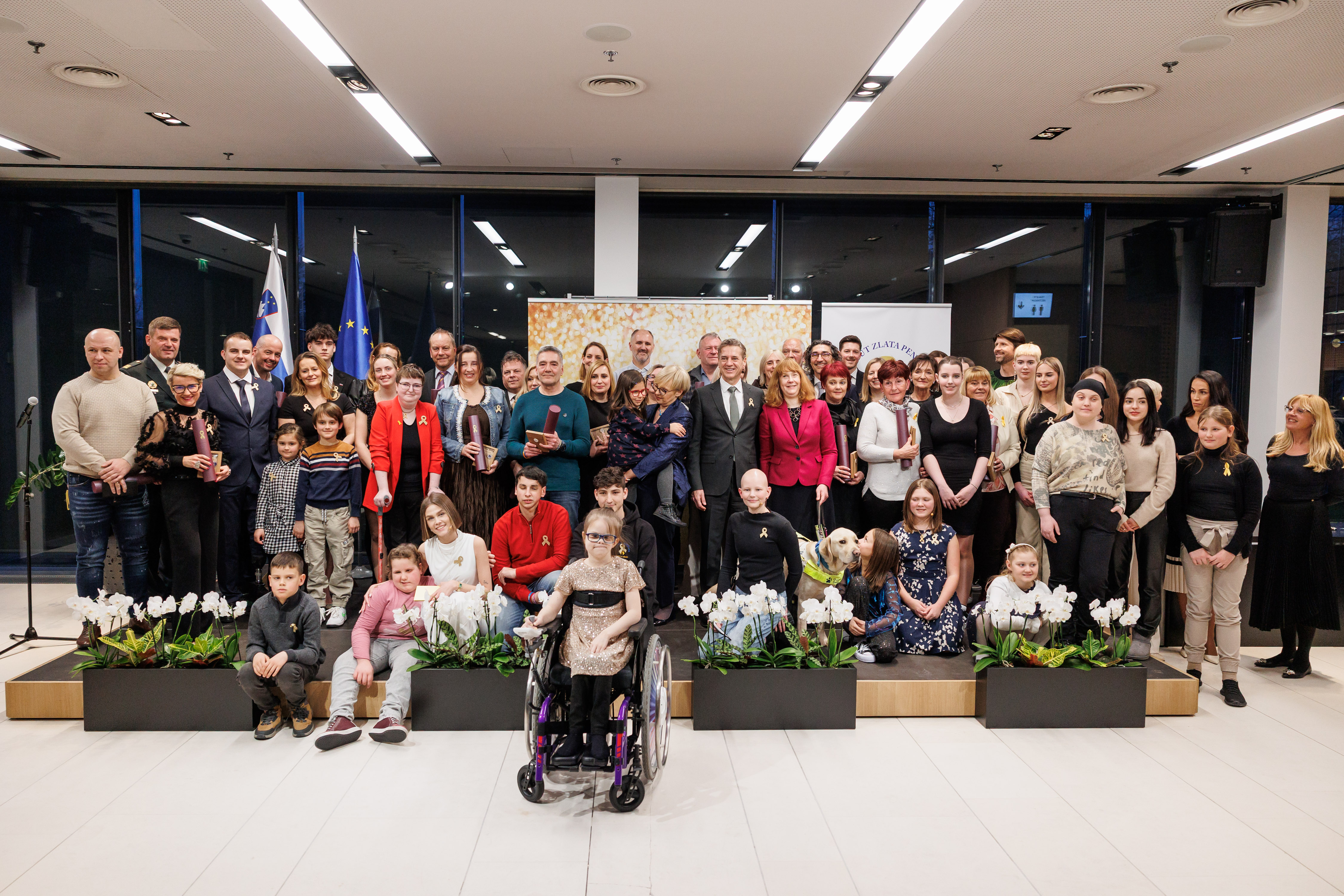 Prime Minister Golob at Golden Ambassador for Children with Cancer Award Ceremony