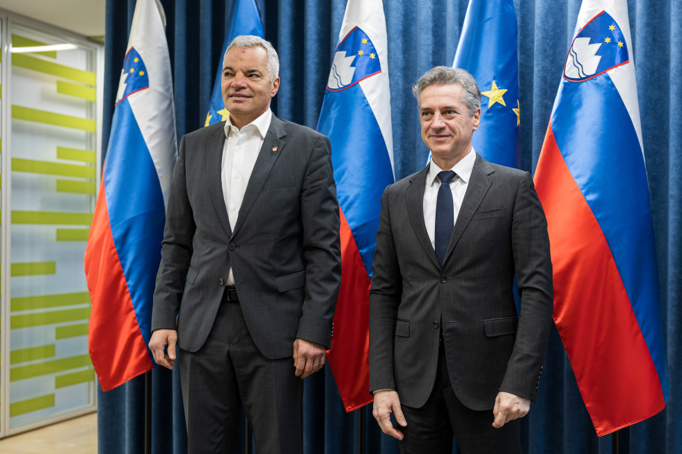 Meeting of Prime Minister Robert Golob and Mayor of the Municipality of Maribor Saša Arsenovič.