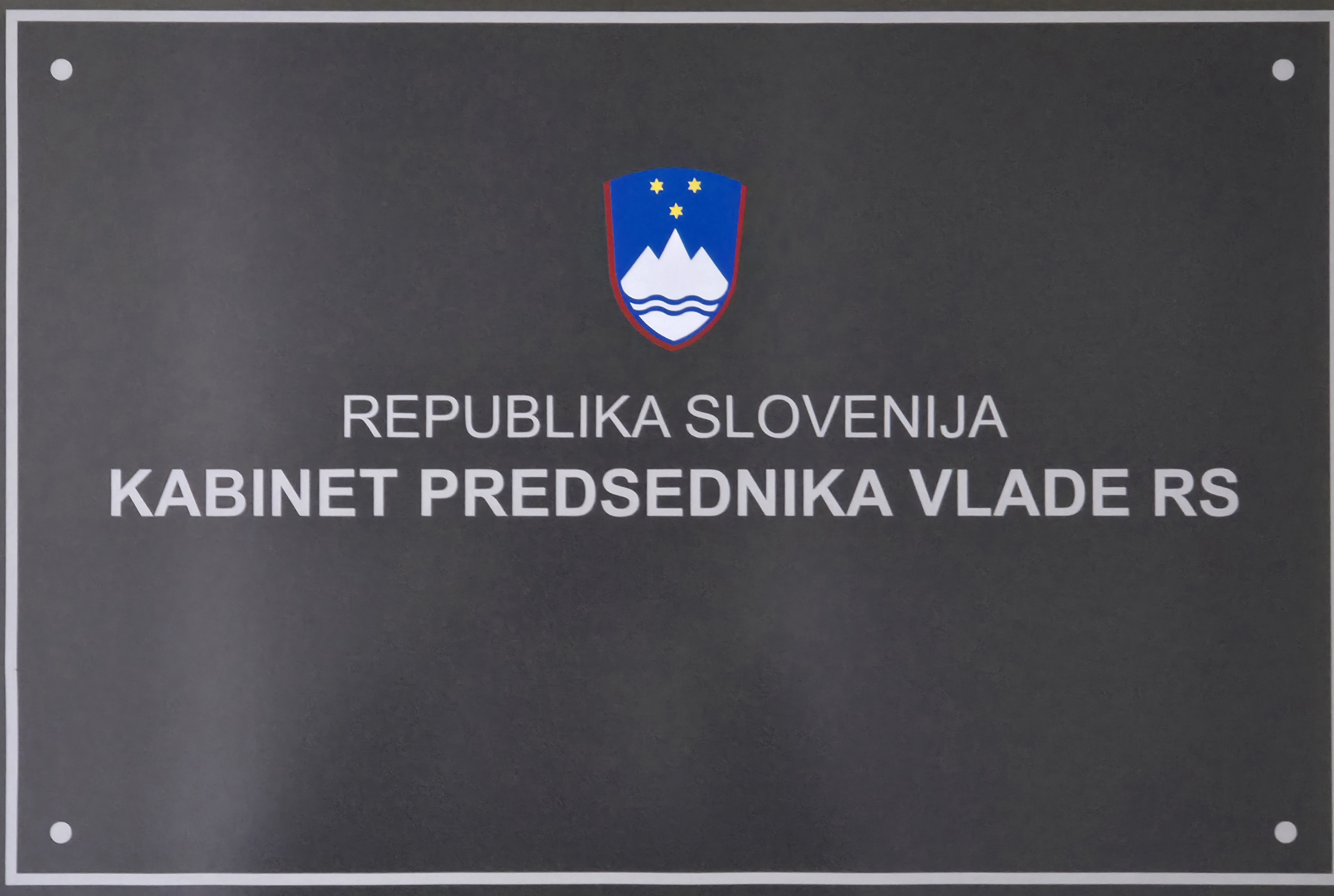 Press release from the Office of the Prime Minister of the Republic of Slovenia