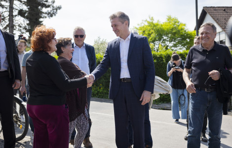 Sneberje1 (Prime Minister Robert Golob today visited Sneberje )