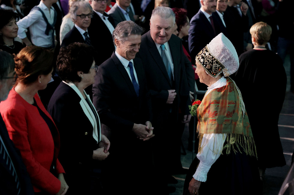 Prime Minister Robert Golob addressed participants at today's opening of the Days of Intergenerational Coexistence. 