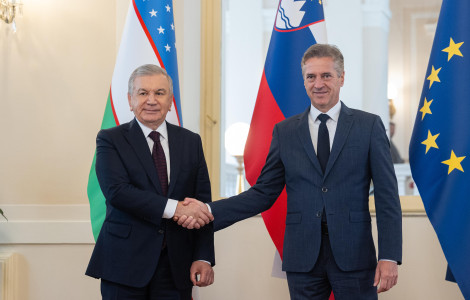 54537624889 5f199b0ff4 o (Prime Minister Robert Golob met with the President of the Republic of Uzbekistan, Shavkat Mirziyoyev)