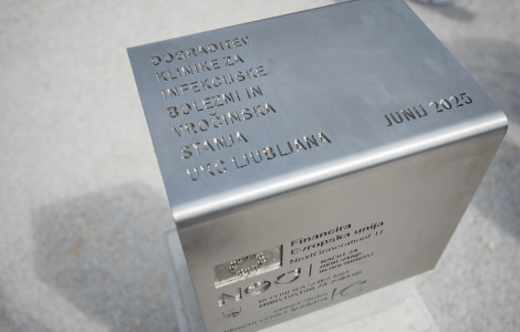 54594424867 acb2001fc8 c (The inscription on the metal foundation plate reads: "Extension of the Department of Infectious Diseases, Ljubljana University Medical Centre, June 2025.)