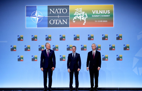 53038672283 ca2b476bf3 o (Prime Minister Golob at the NATO summit in Vilnius with the Deputy Prime Minister and Minister of Defence)