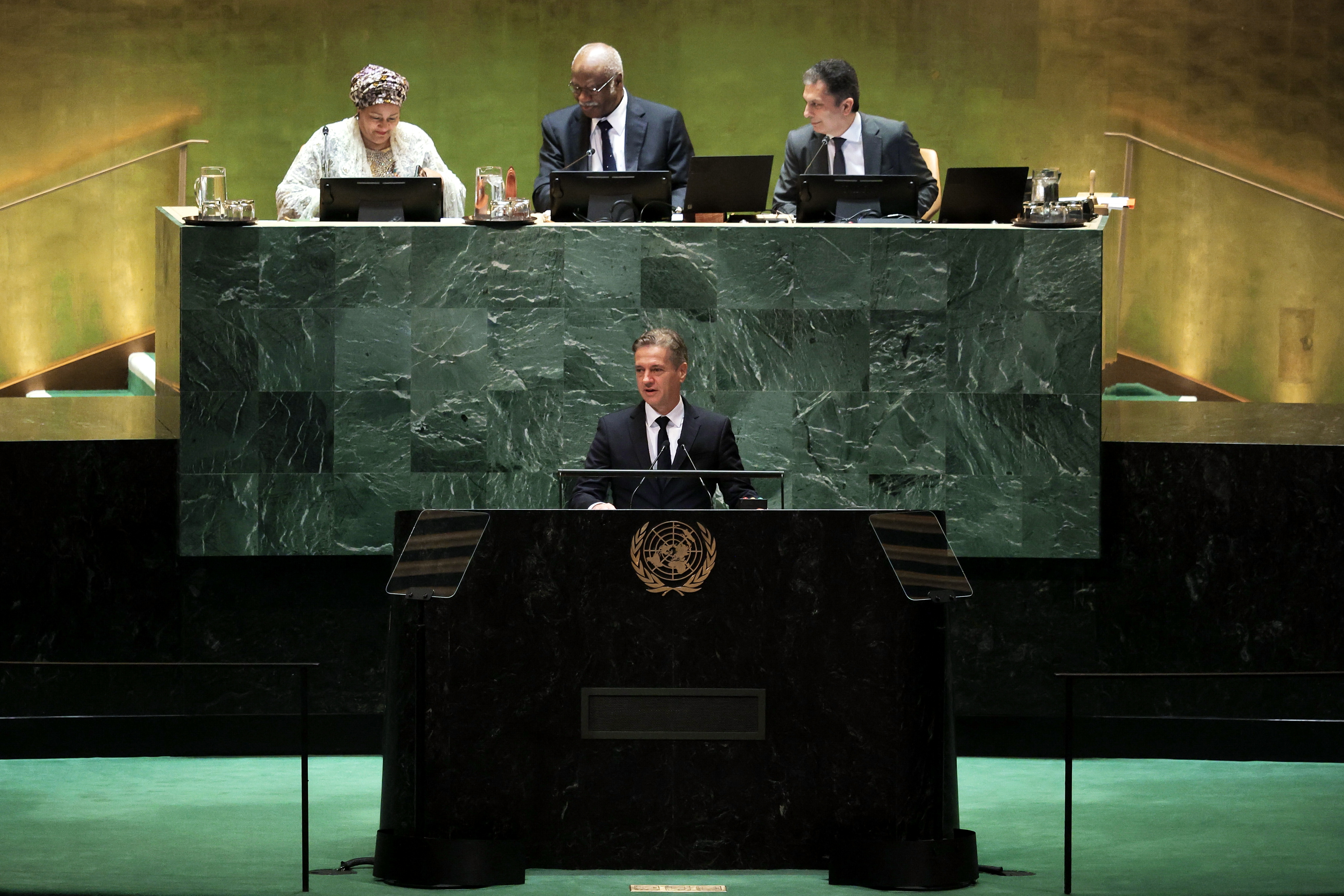 Prime Minister Golob calls for end to war and occupation in emotional