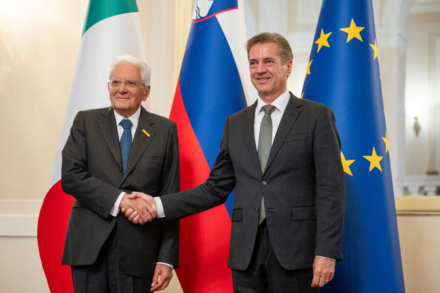 Prime Minister Golob receives Italian President Sergio Mattarella