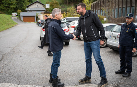 Baška Grapa1 (Prime Minister Robert Golob visited the flooded areas in Baška Grapa)