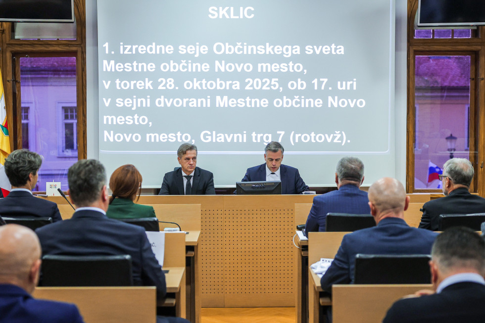 Predsednik vlade za mizo z novomeškim županom