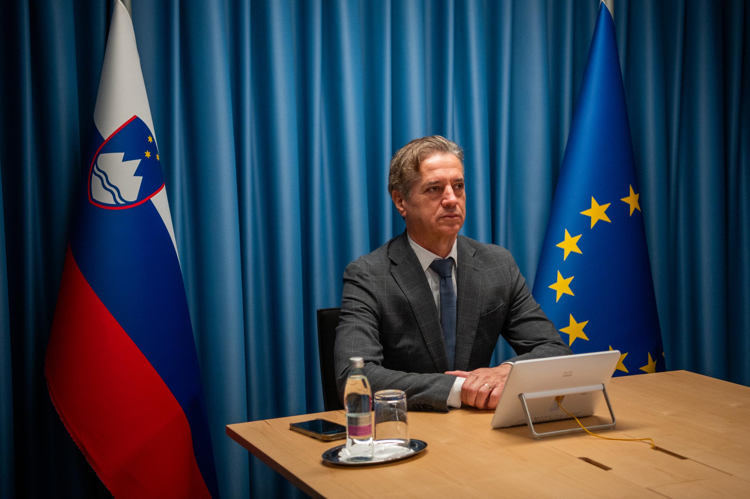 Prime Minister Robert Golob attends online informal European Council meeting