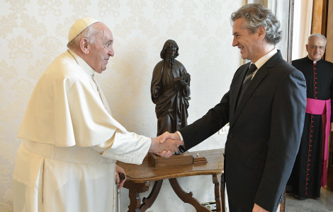 Vatikan 1 (Meeting of Pope Francis and Prime Minister Robert Golob.)