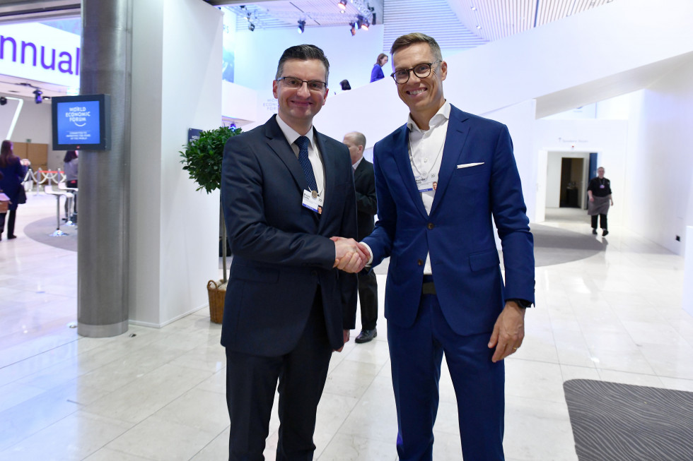 Prime Minister Šarec and EIB Vicepresident Alexander Stubb