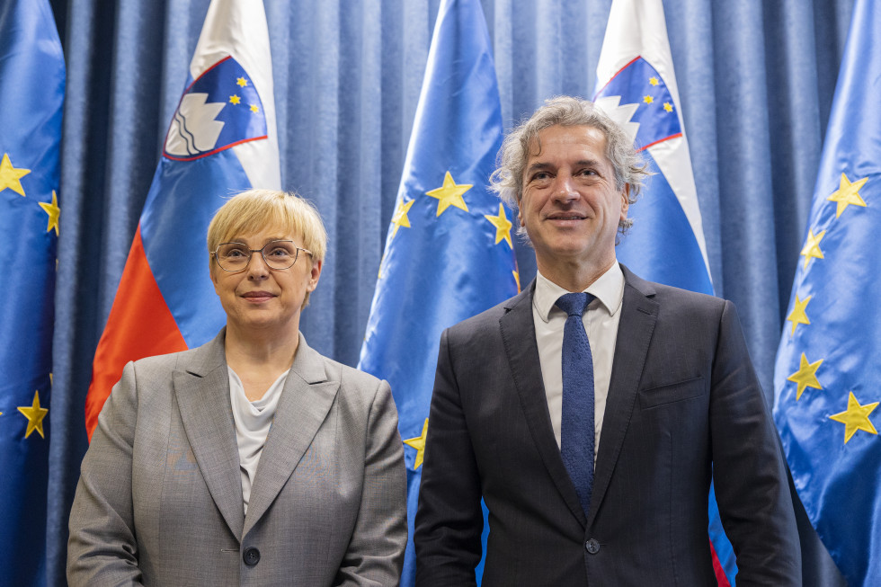 The Prime Minister Robert Golob and the President of the Republic Nataša Pirc Musar 