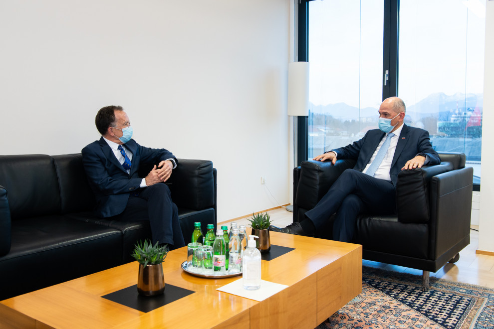 PM Janša met with a member of the Slovenian Academy of Sciences and Art, Dr Igor Emri.
