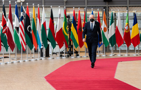 PV2 8955 (Prime Minister Janez Janša attended an informal European Council meeting in Brussels)