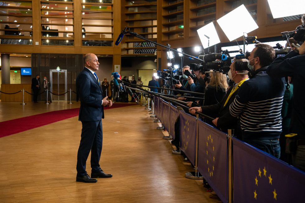 PM Janez Janša made a statement to the foreign media.