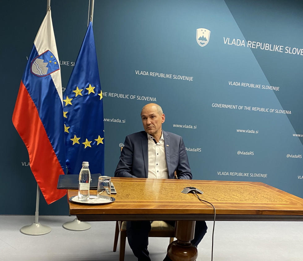 Izredna videokonferenca Evropskega sveta zaradi pandemije koronavirusa, na kateri je sodeloval tudi predsednik vlade Janez Janša