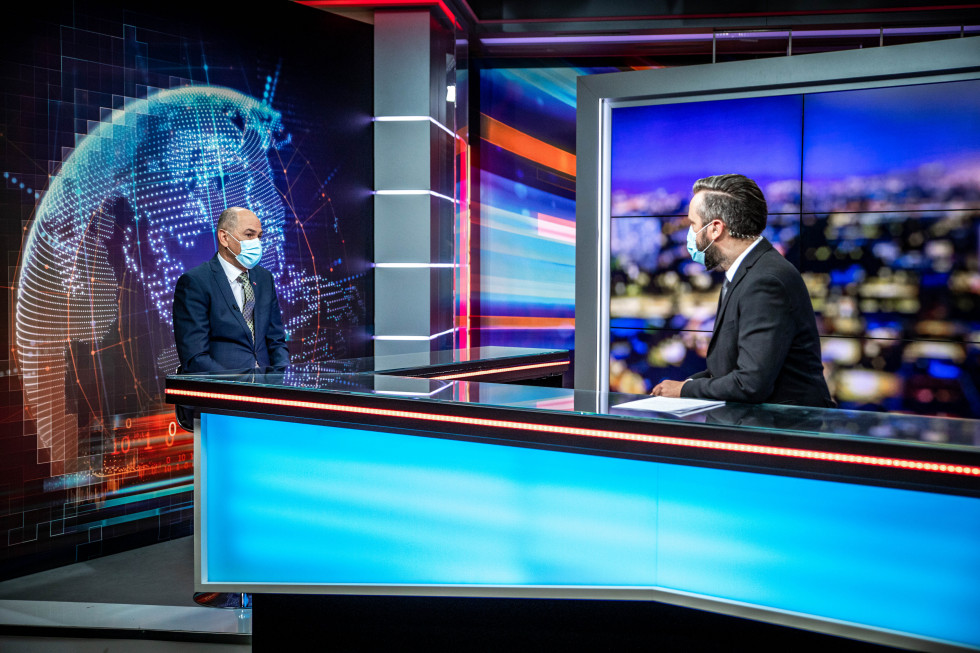 Prime Minister Janez Janša was the guest on Planet TV