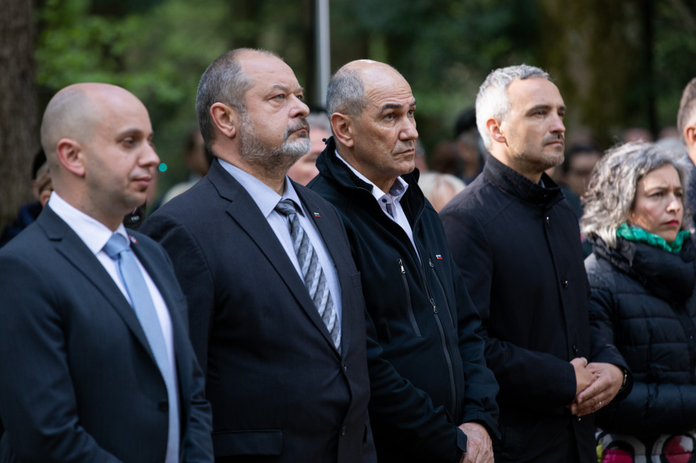 Prime Minister Janez Janša attended the state ceremony marking the Day of Uprising Against Occupation at Mala gora near Ribnica 