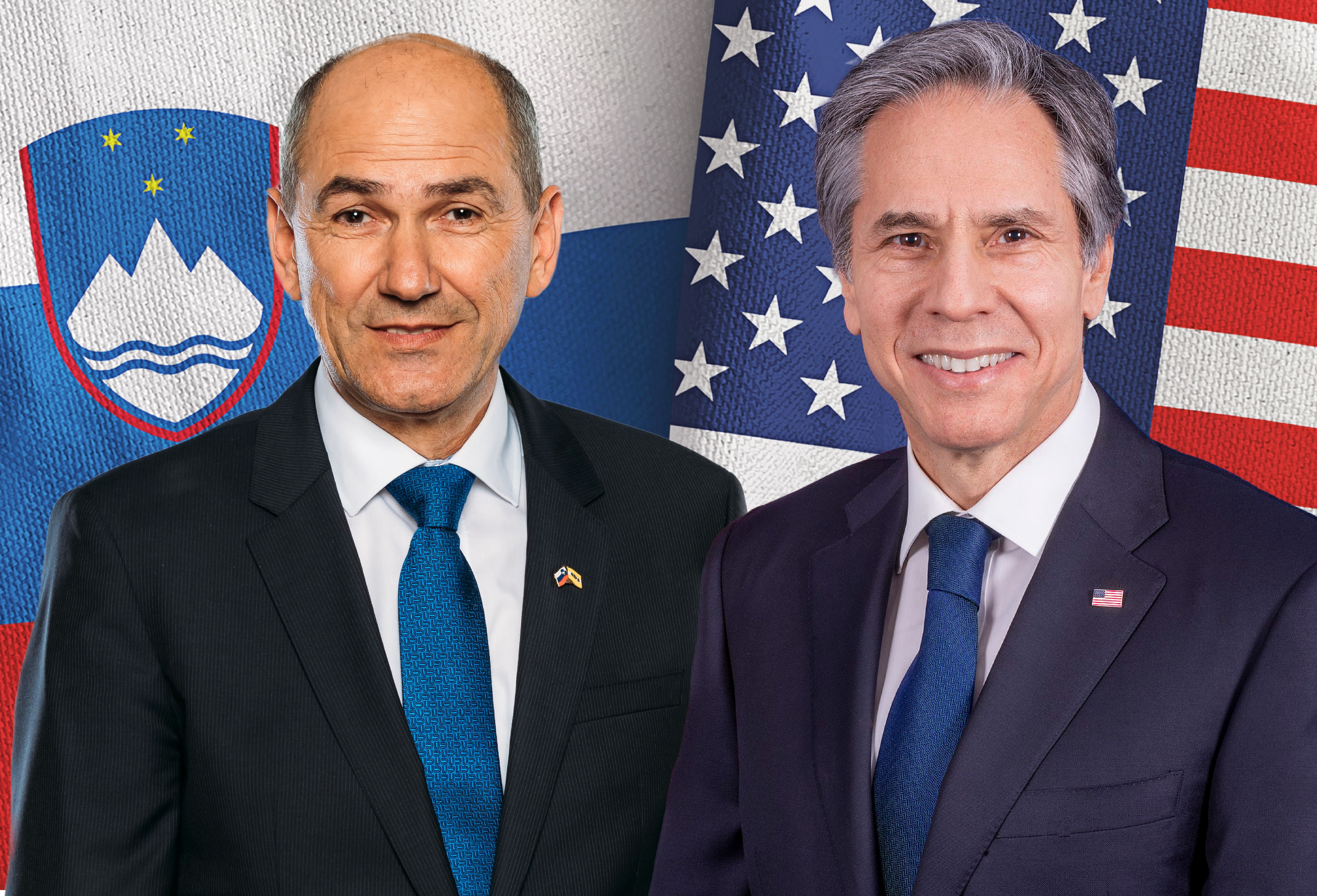 Prime Minister Janez Janša holds talks with US Secretary of State Antony J. Blinken