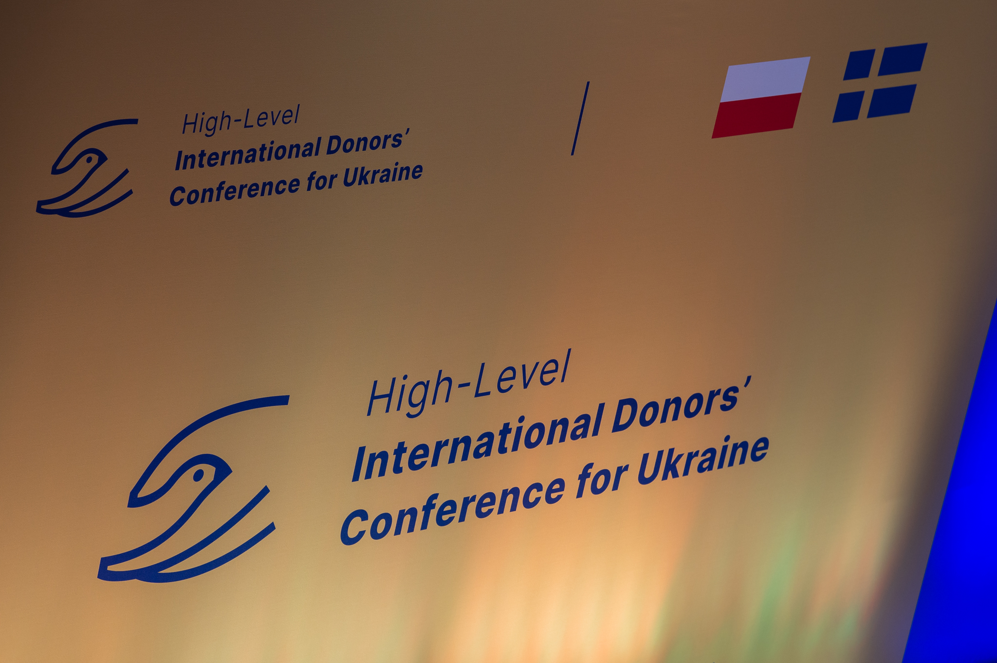 Logo donatorske konference za Ukrajino