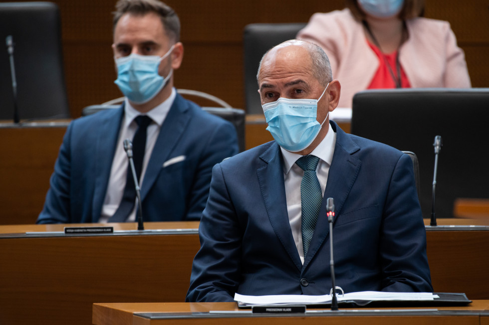 Predsednik vlade Janez Janša na 25. redni seji Državnega zbora