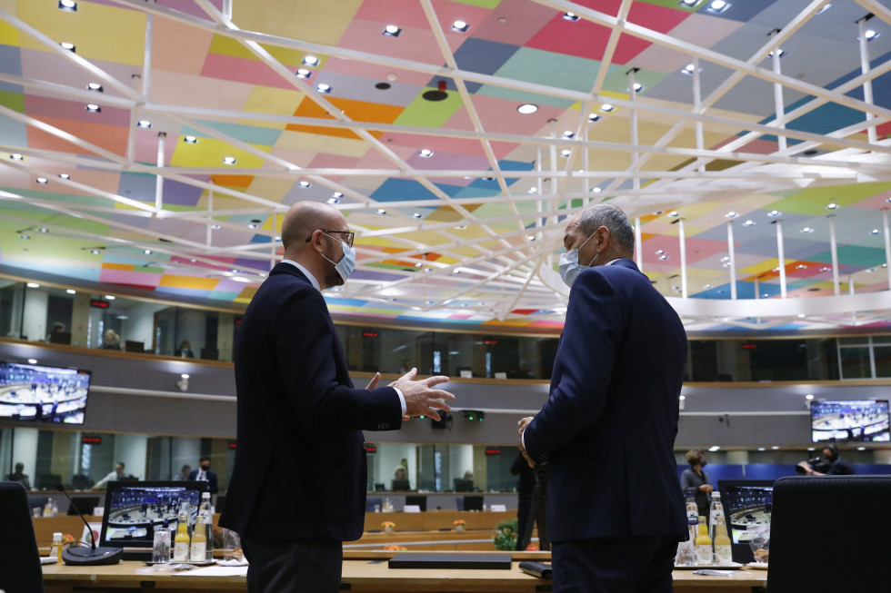 Prime Minister Janez Janša is attending a regular European Council meeting in Brussels