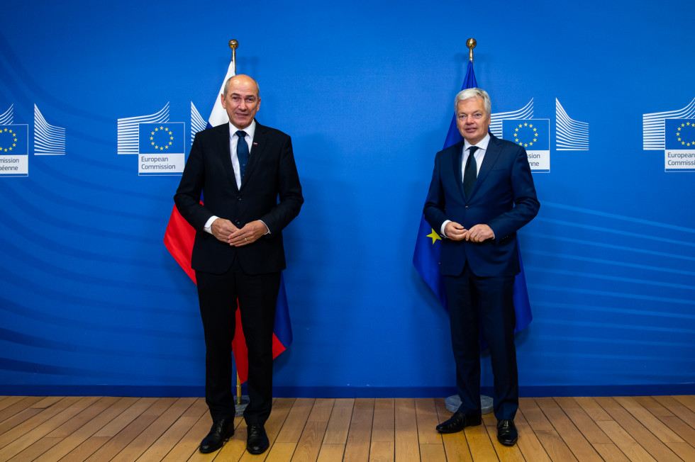 Prime Minister with European Commissioner for Justice Didier Reynders