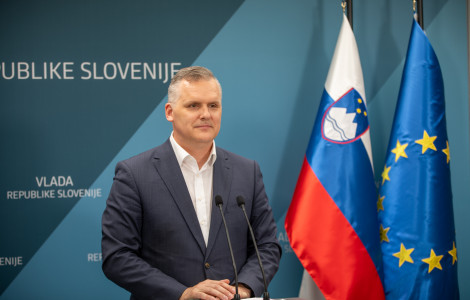 Bojan Kumer (Minister for the Environment, Climate and Energy Bojan Kumer at the press conference after the government meeting)