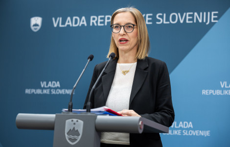 Prevolnik Rupel (Minister of heatlh Valentina Prevolnik Rupel at the press conference)