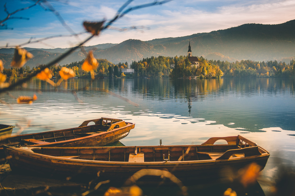 View of the Bled island