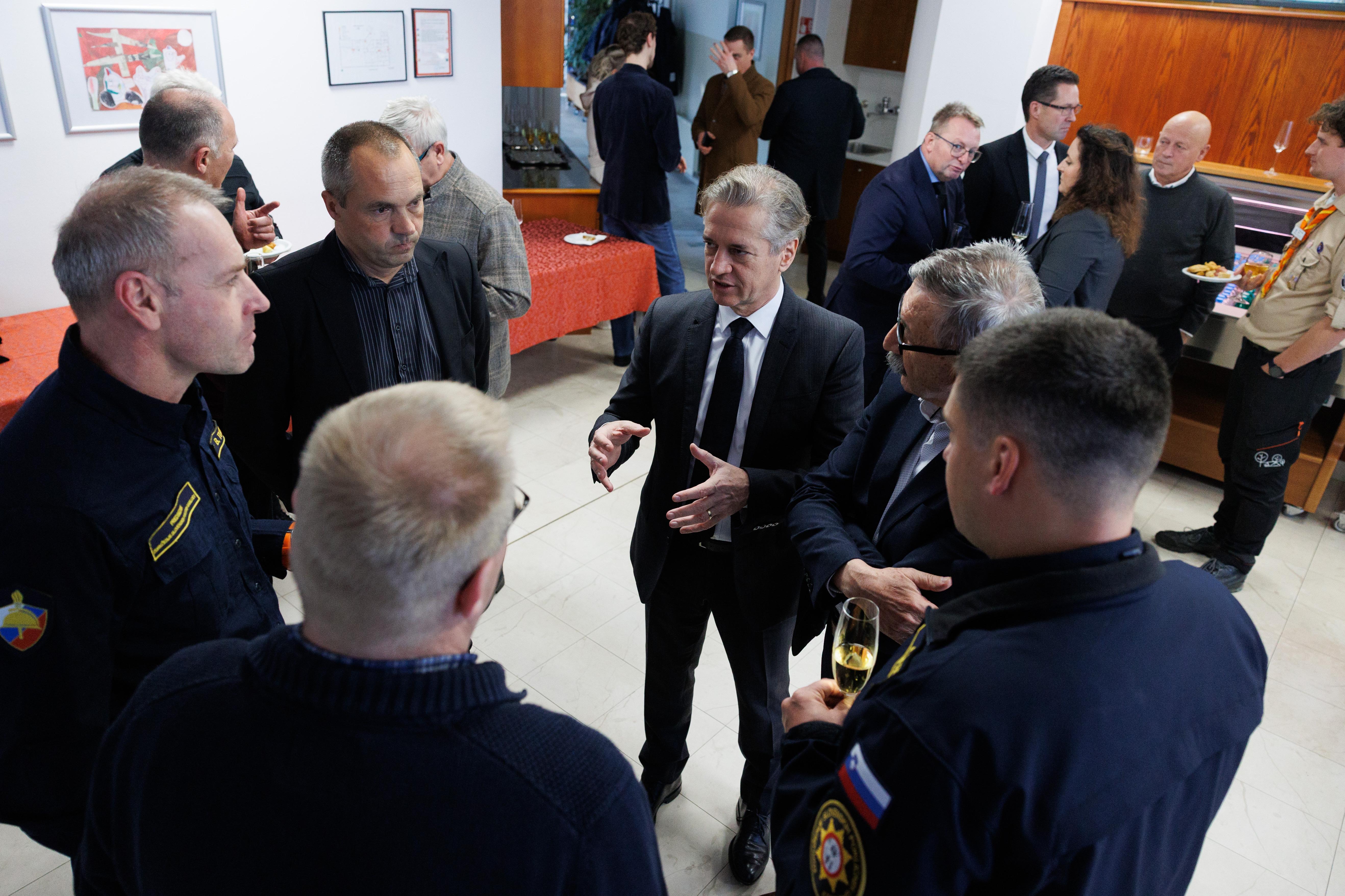 Prime Minister Golob to members of the Civil Protection: "Thank you for being!"
