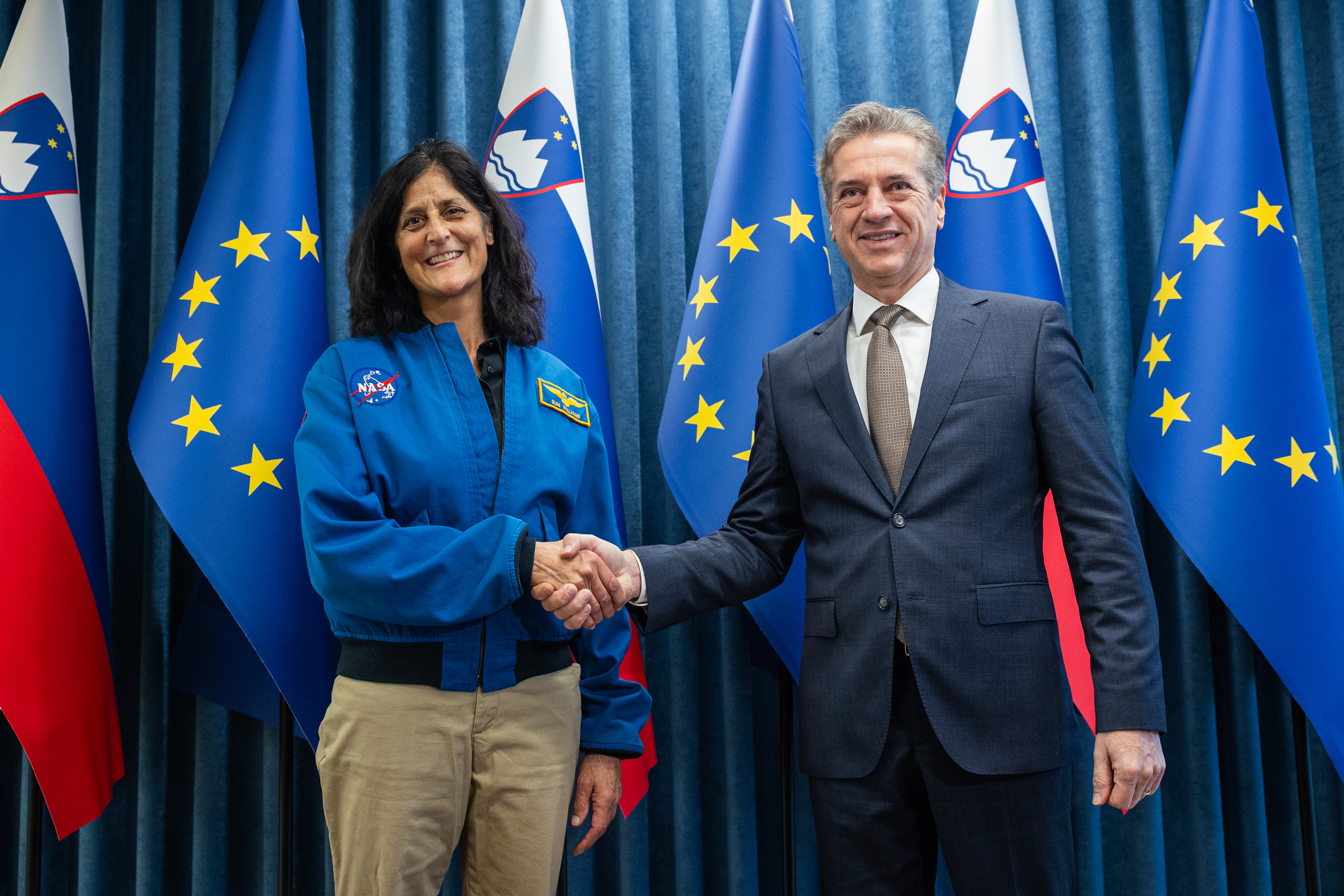 Prime Minister Robert Golob receives former NASA astronaut Sunita Williams