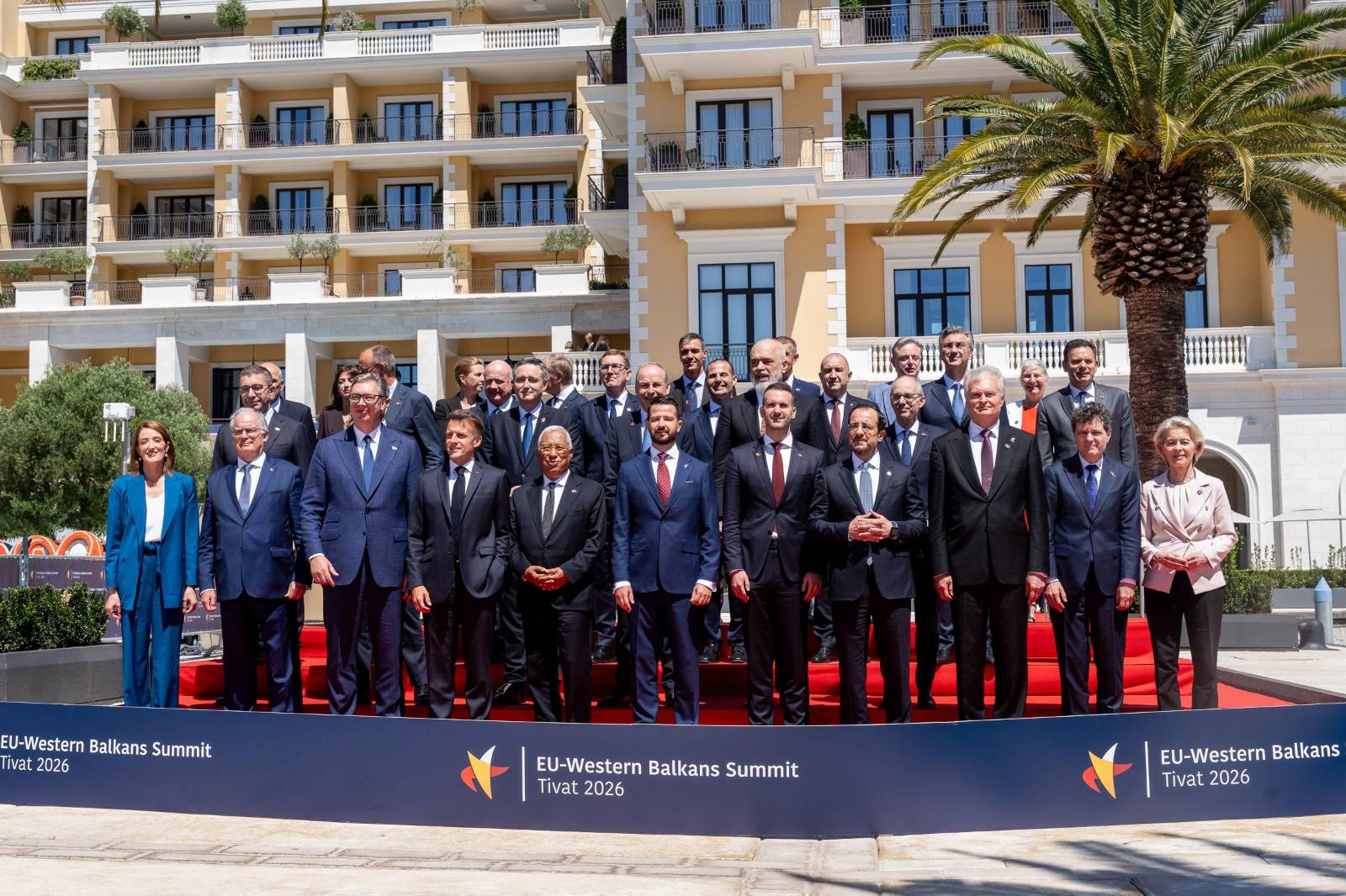 Prime Minister Janez Janša attends the EU-Western Balkans Summit in Montenegro