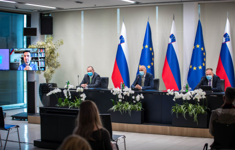 NK 1203 (Prime Minister Janez Janša presented the achievements at the occasion of the first anniversary of this administration of the Government of the Republic of Slovenia)