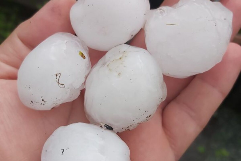 Hailstones in hand