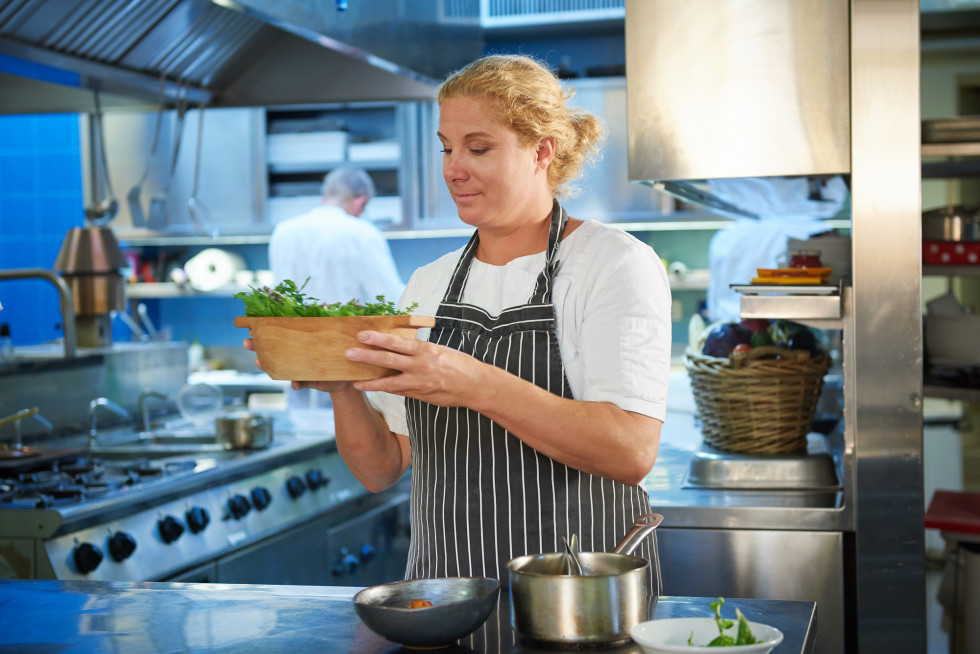 Woman cooking