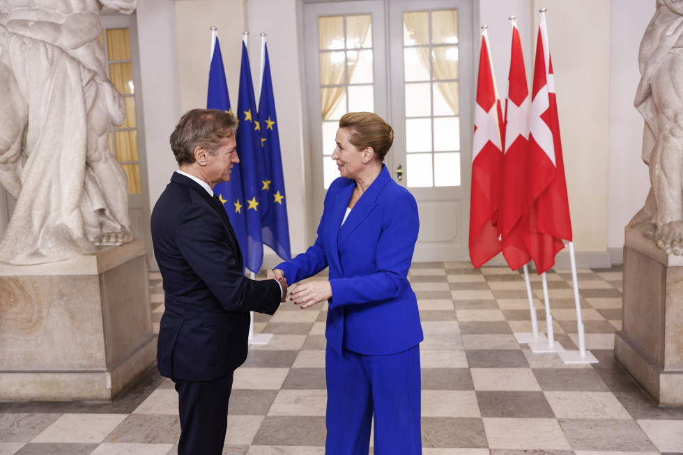 Rokovanje slovenskega premierja z dansko premierko