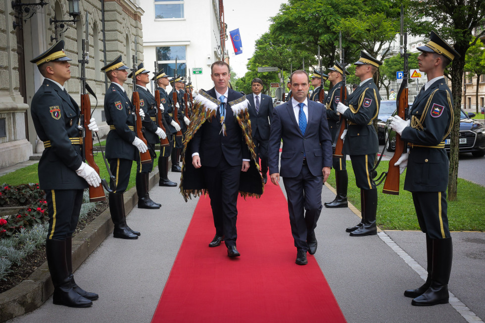 prihod veleposlanika v predsedniško palačo