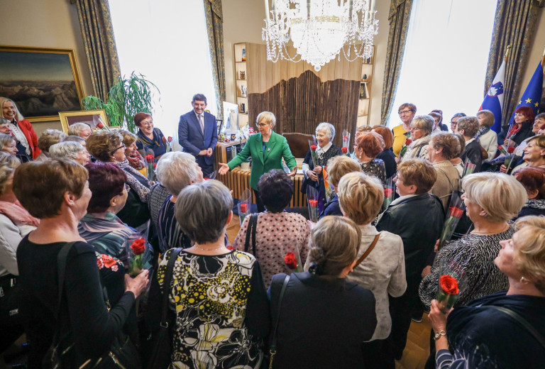 Sprejem predsednice Republike Slovenije ob mednarodnem dnevu žensk 