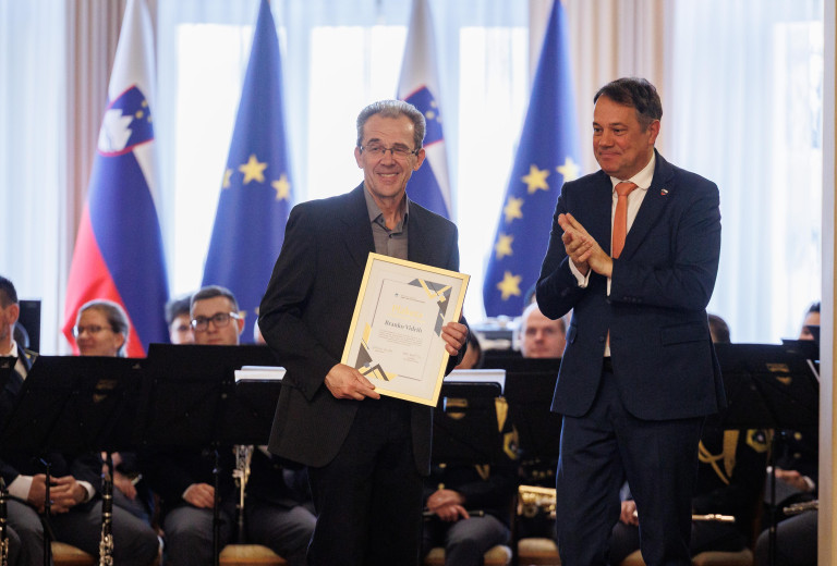 Branko Vidrih prejemnik plakete za izjemne delovne uspehe
