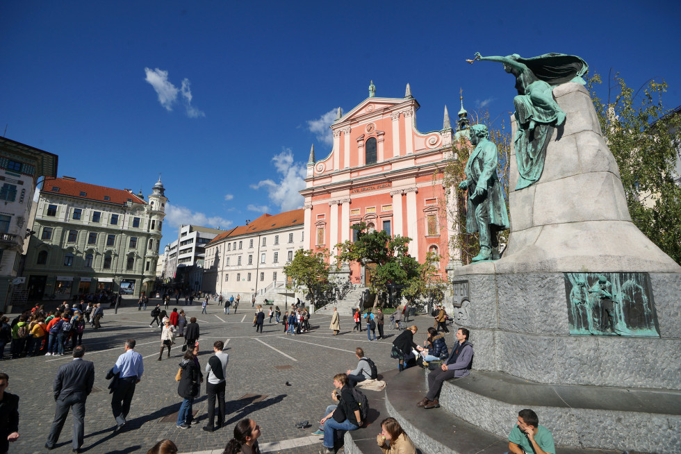 Prešernov trg v Ljubljani