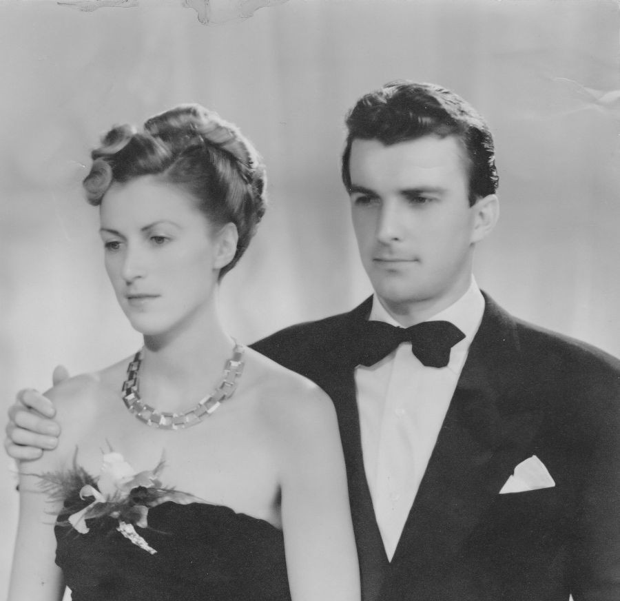 Peter Florjančič z ženo Vereno v mladih letih.