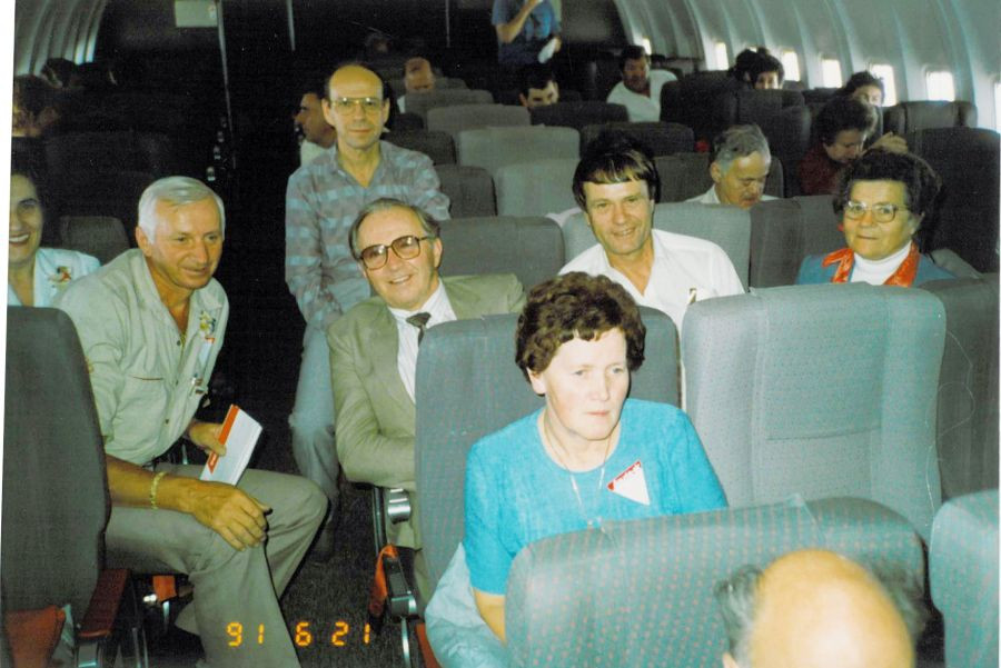 Avstralski delegati SSK na poti v Ljubljano.