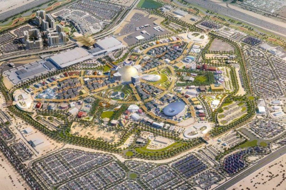 The venue of the exhibition in Dubai.