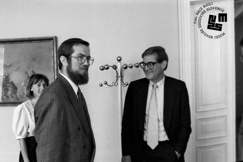Lojze Peterle in Warren Zimmermann v pogovoru