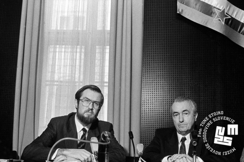 Lojze Peterle in Ante Marković.