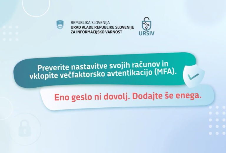 Večfaktorska avtentikacija za večjo varnost